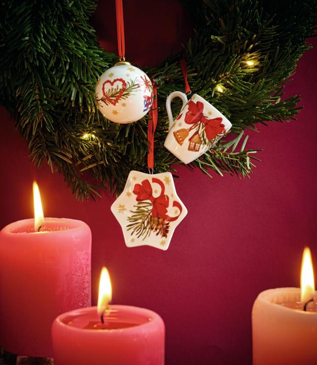 Immagine prodotto Hutschenreuther Set di mini campane e palline della serie 21 da collezione Regalo di Natale (1 x)