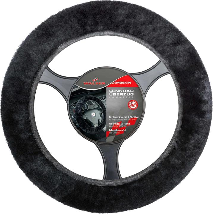 Actual product image Walser Lambskin steering wheel cover car, steering wheel cover, steering wheel protector genuine lambskin