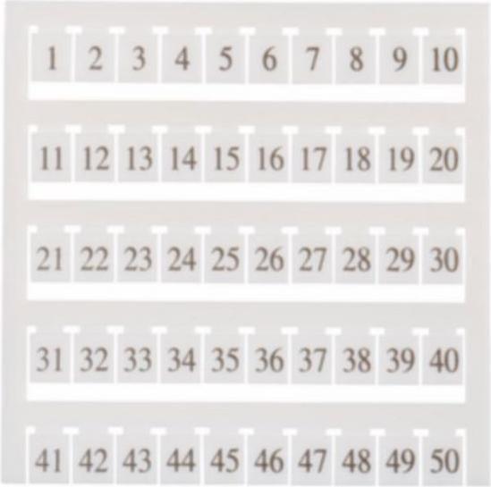 Produktbild RS PRO Marking Tags, 1-50, 2 cards (Diverse)