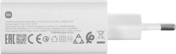 Productafbeelding Xiaomi Wall Charger USB-A MDY-15-EK + USB-C Kabel (90 W)