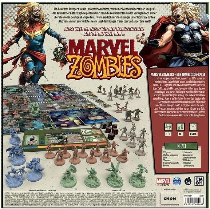 Productafbeelding Cmon Marvel Zombies: A Zombicide Game, bordspel, voor 1-6 spelers, vanaf 14 jaar (DE editie) (Duits)