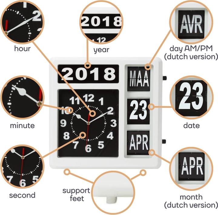 Produktbild Perel Wanduhr