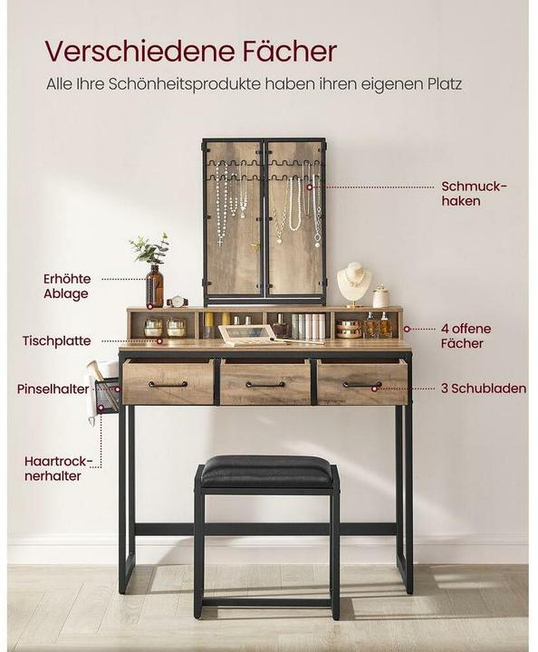 Actual product image Vasagle Peach (90 x 40 x 141 cm)