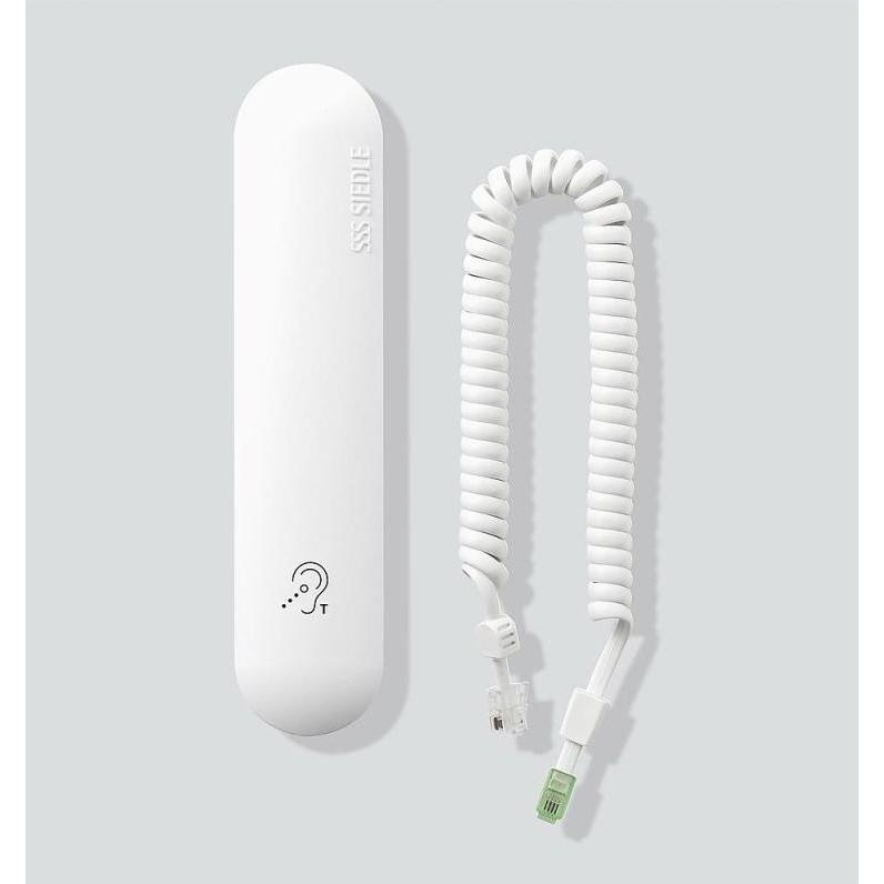 Siedle, Accessori sicurezza degli edifici, Cornetta compatibile con gli apparecchi acustici, bianca HH 800-0
