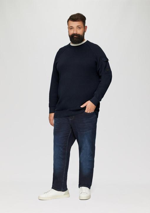 Image du produit S.Oliver Strickpullover Strickpullover mit Raglanärmeln und Strukturmix (4XL)