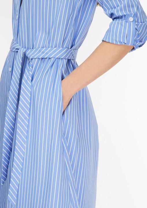 Image du produit Comma Kleid Gestreiftes Hemdblusenkleid aus Popeline (32)