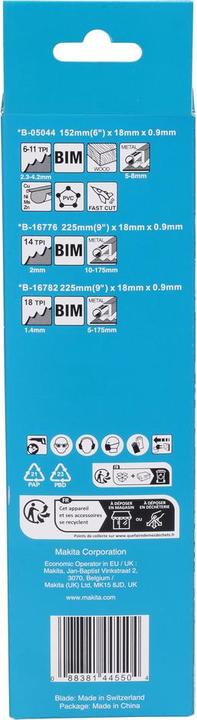 Produktbild Makita Reciproblatt Sortiment B B-44448