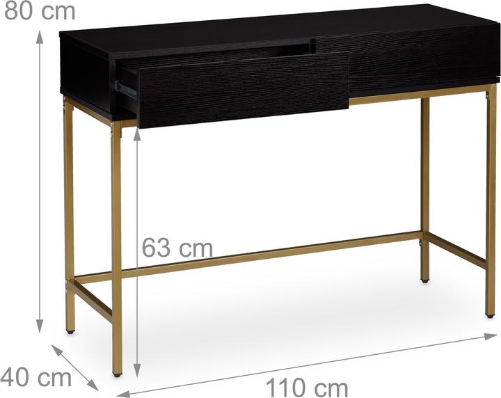 Actual product image Relaxdays Console table (110 x 40 x 80 cm)