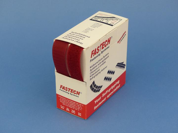 Produktbild Fastech Klettband-Box Burgunder (25 mm)