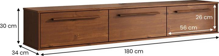 Actual product image IDIMEX Tecca (180 x 34 x 30 cm)