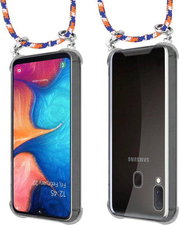 Produktbild Cadorabo TPU Handy Kette SILBER Cover
