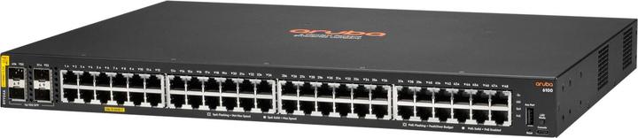 Produktbild HPE E Aruba Networking CX 6100 PoE, 4SFP+ Switch CH en (48 Ports)