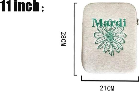 Actual product image Only-Bags.Store Cute flower laptop sleeve computer carrying case bag 11 inch portable desk cover bags