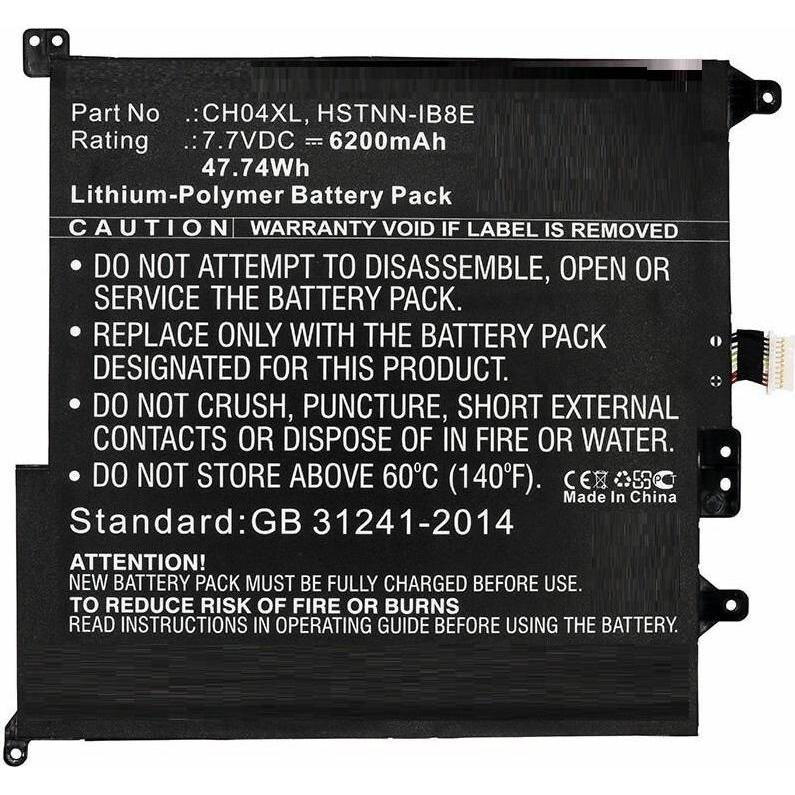 CoreParts Laptop Battery for HP (6200 mAh), Notebook Akku, Schwarz