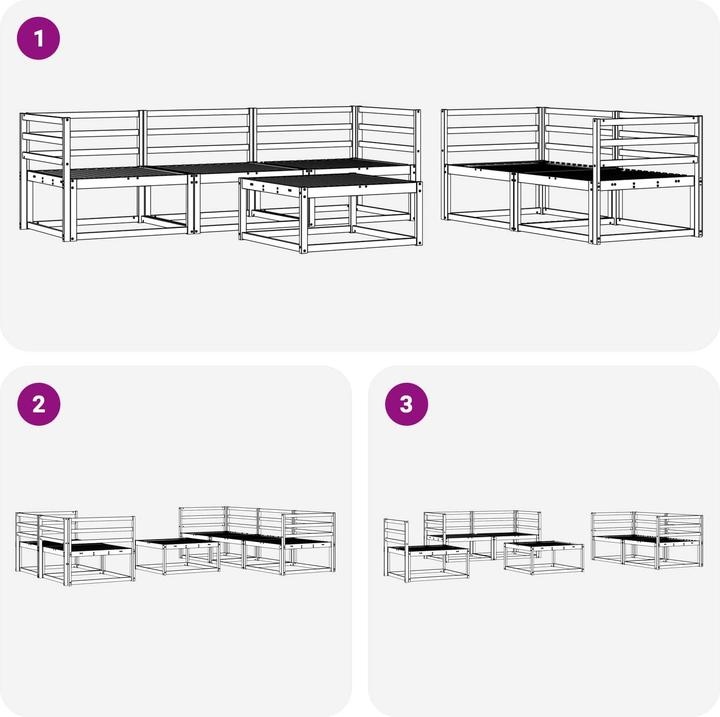 Produktbild vidaXL Outdoor-Sofagarnitur