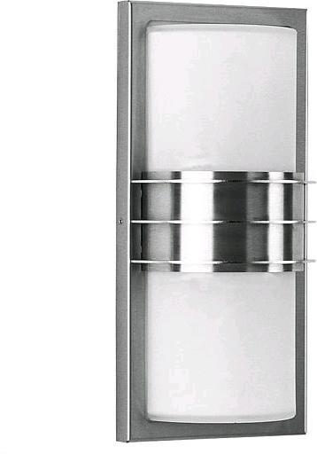 Albert Leuchten Albert 696131 Wall light stainless steel, silver, 16.5 x 0 x 35.5 cm (1870 lm, E27, IP44)