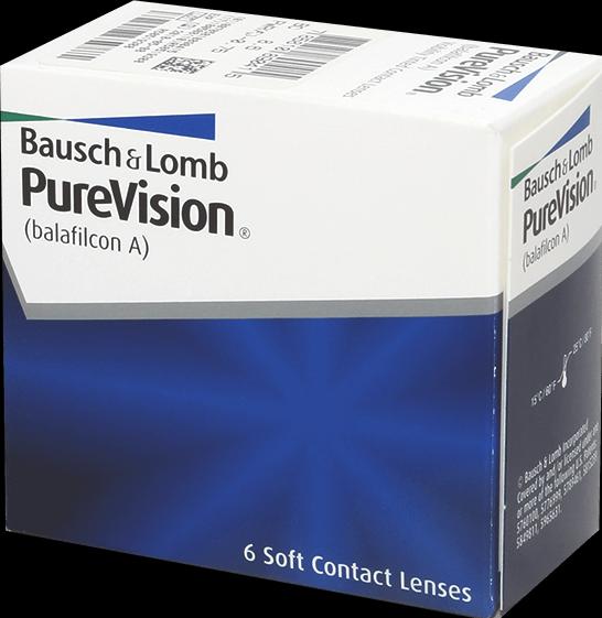 Actual product image PureVision monthly lenses (6 Piece, Monthly lens, Spherical)