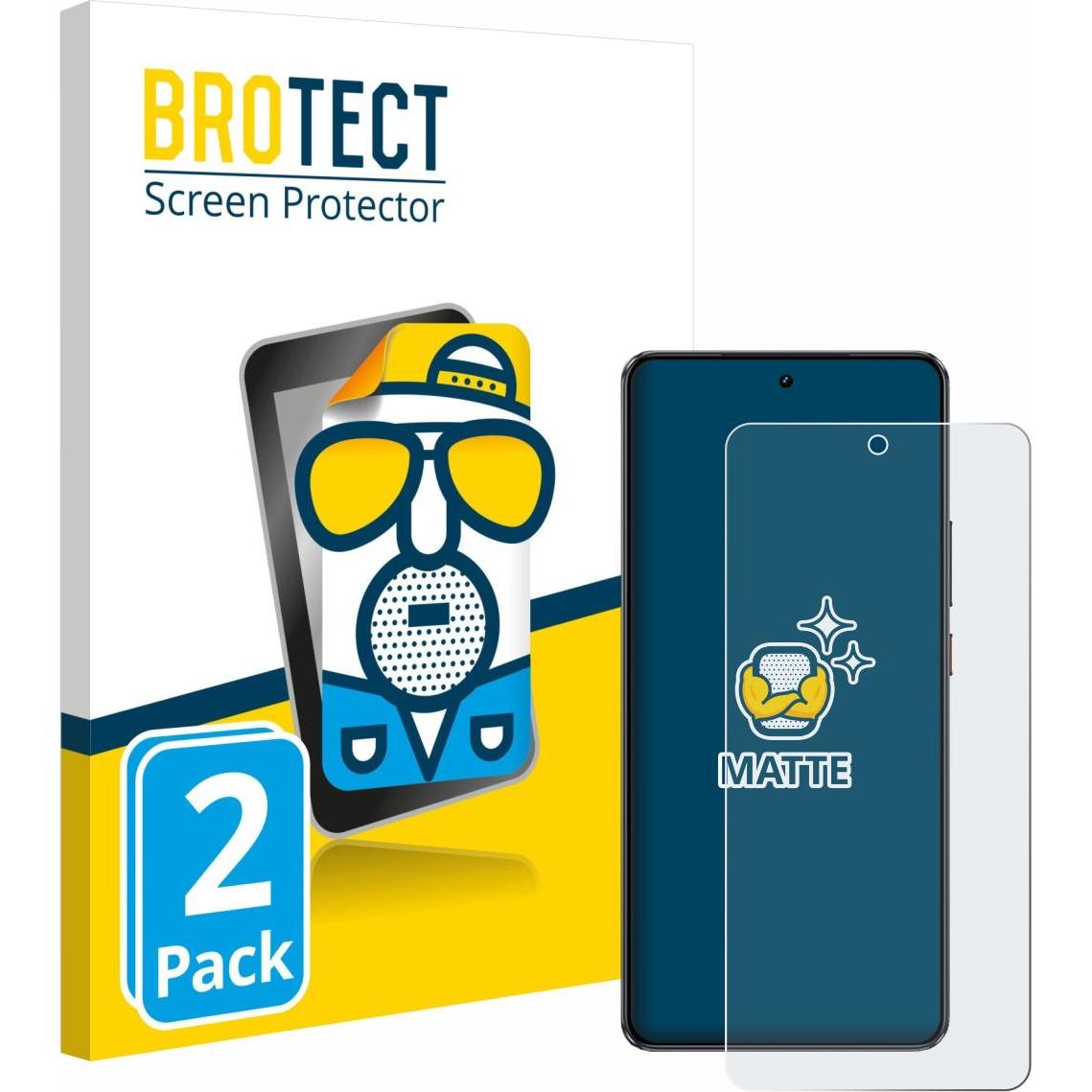 BROTECT Pellicola Opaca (2 pz., Realme GT 7 Pro), Pellicola protettiva smartphone, Grigio