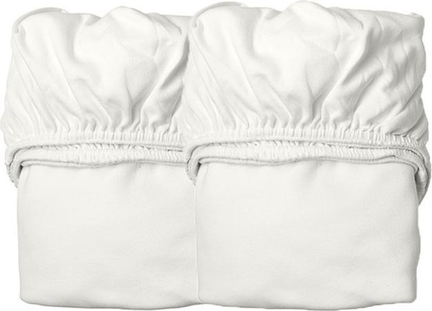Produktbild Leander Fixleintuch (2 Stk. für Classic Bett, 120x60cm), Snow (115 x 60 cm)