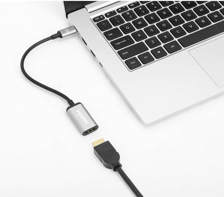 Actual product image Manhattan 4K@60Hz USB-C to HDMI Adapter (USB-C, 15 cm)