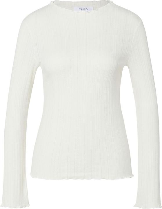 Produktbild Comma Langarmshirt aus Ajoursjersey (48)