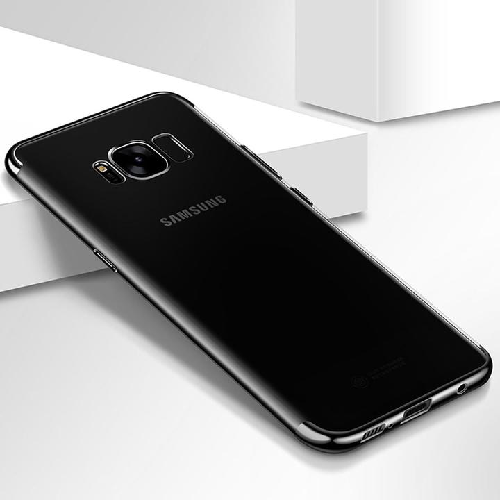 Produktbild König Design Handy Hülle Schutz für Samsung Galaxy S7 Edge Durchsichtig Transparent Schwarz (Samsung Galaxy S7 Edge)