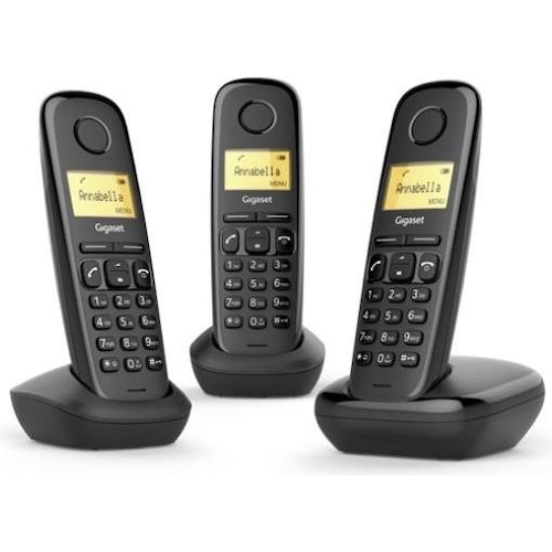 Gigaset A170 Trio, Telefon, Schwarz