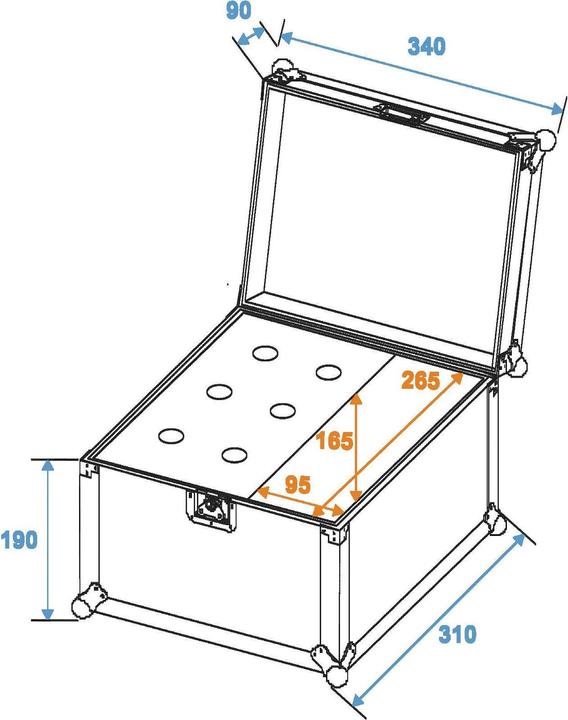 Produktbild Roadinger Mikrofon-Case Road 6 Mikrofone schwarz (Zubehör)