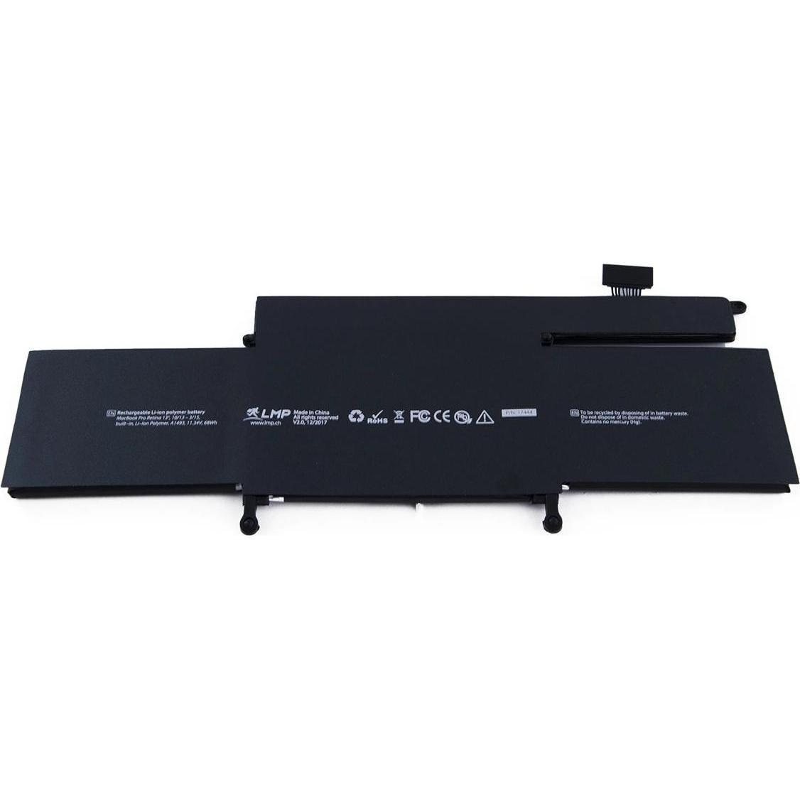 LMP Battery MBP 13-inch Retina 68 (6 Zellen, 6260 mAh), Notebook Akku, Schwarz