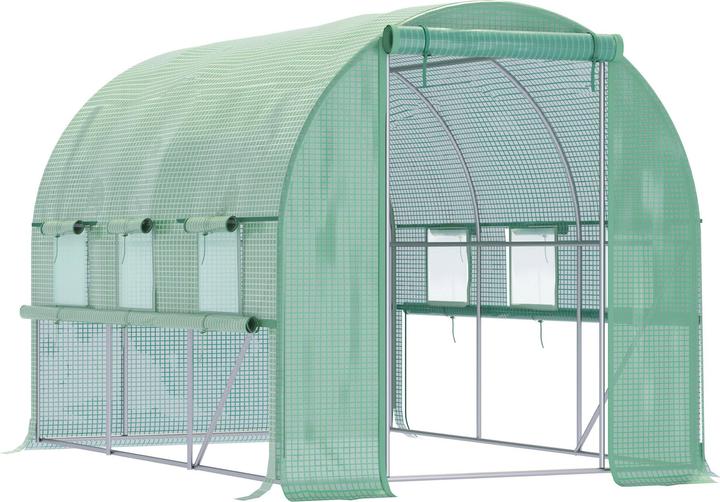 Actual product image Outsunny Foil greenhouse with zip door