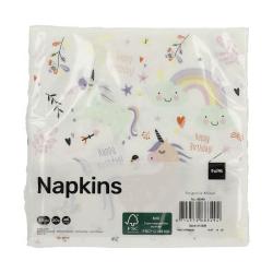 Thumbnail - Folat, Servietten, Einhörner (20 x, 33 x 33 cm)