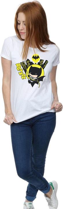 Actual product image Womens/Ladies Chibi Batman Swinging Cotton T-Shirt (M)