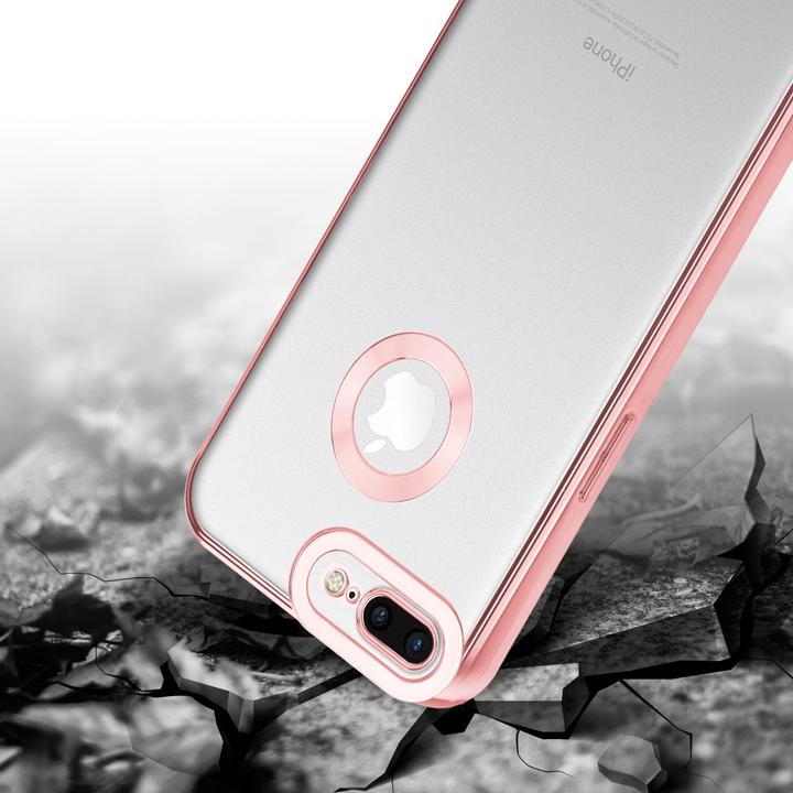 Actual product image Cadorabo TPU Chrome Case with Camera Protector for Apple iPhone 7 PLUS / 7S PLUS / 8 PLUS (Apple iPhone 7 Plus, Apple iPhone 7s Plus)