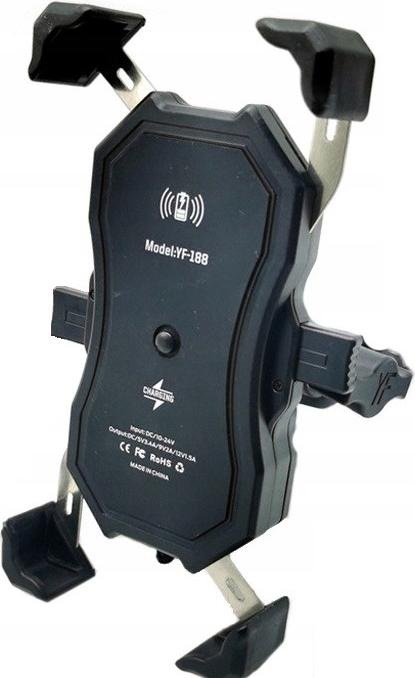 Immagine prodotto FreedConn Supporto Per Telefono Da Moto Mc1w Con Caricatore Induttivo + Supporto Per Tubo Sterzo
