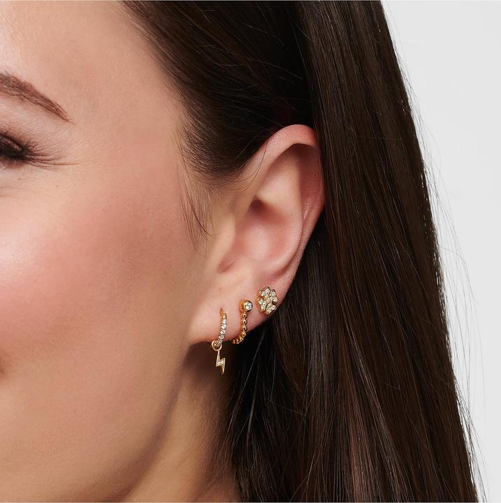Produktbild Thomas Sabo Einzel Ohrstecker Kleeblatt Gold (925er Silber)