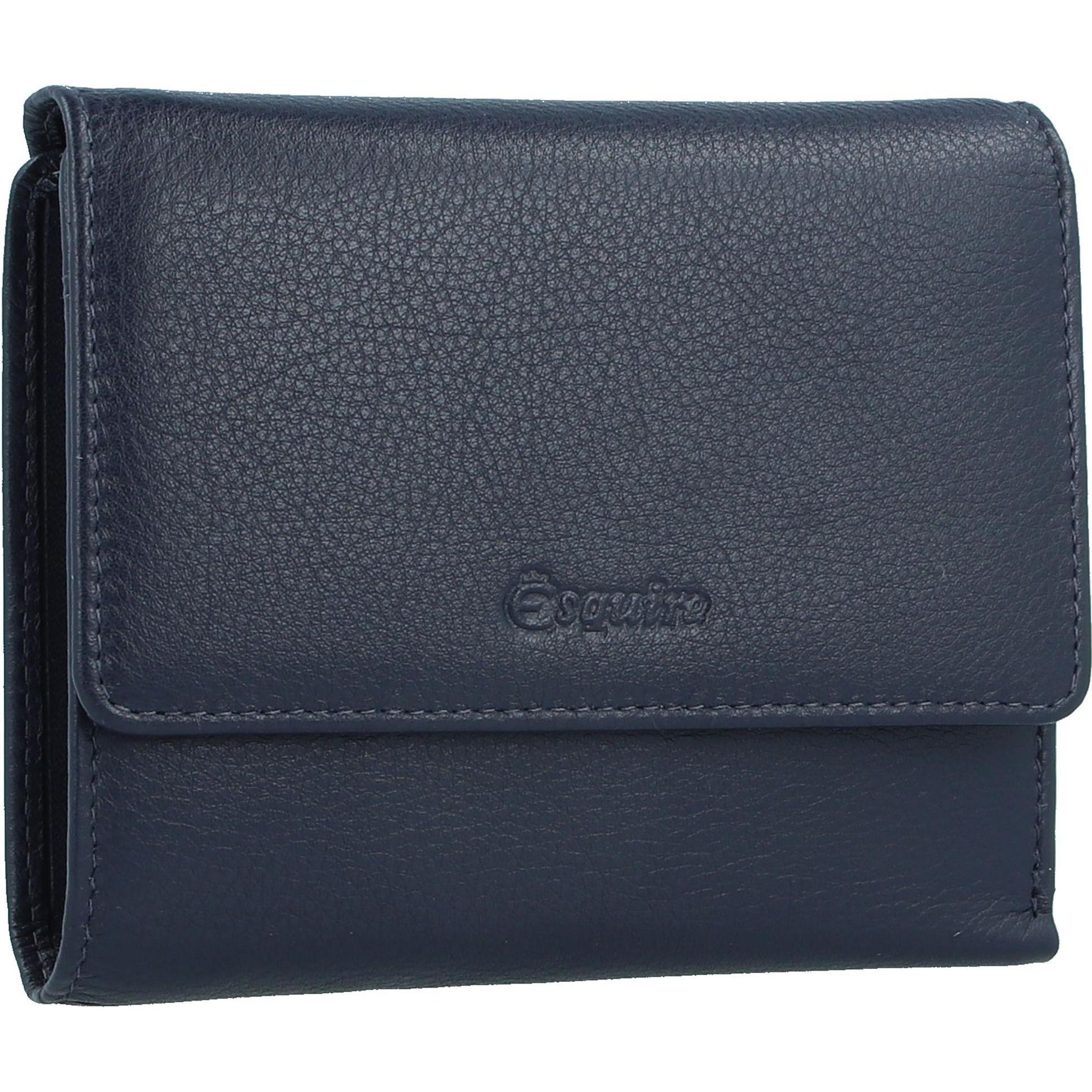 Thumbnail - Esquire, Damen, Portemonnaie, Viktoria Geldbörse RFID Leder 12 cm, Blau