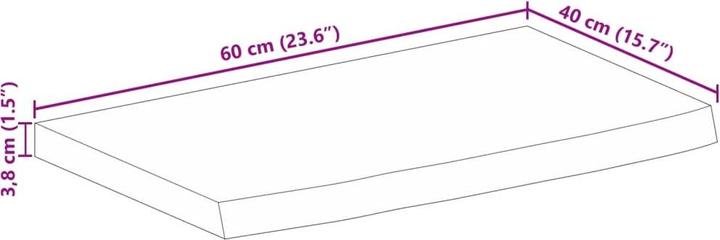 Actual product image vidaXL Tischplatte (40 x 40 cm)