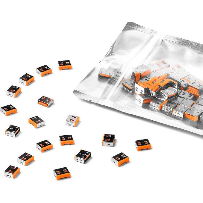 Thumbnail - Smart Keeper Basic USB-A Port Blocker orange 100 Stk., Notebook Security, Orange