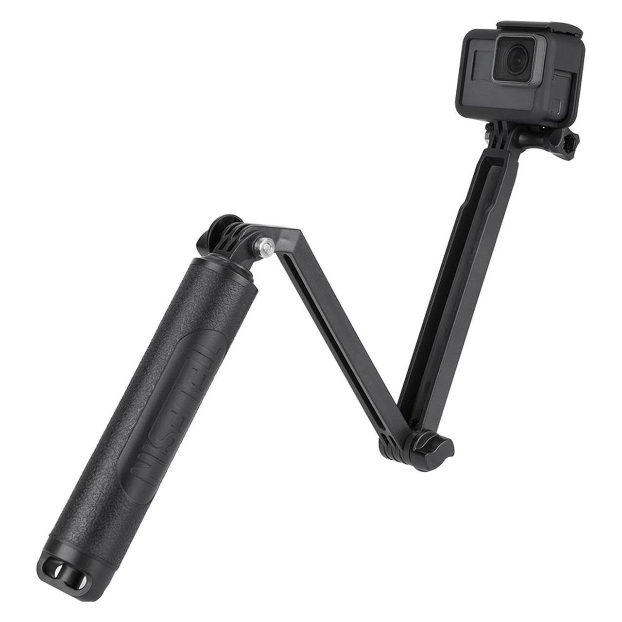 Telesin Waterproof Selfie Stick 360° For Sport Cameras (Gp-Mfw-300), Selfie Stick, Schwarz