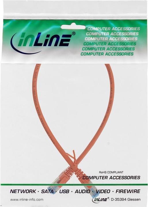 Actual product image InLine Patch cable (S/FTP, CAT6a, 0.25 m)