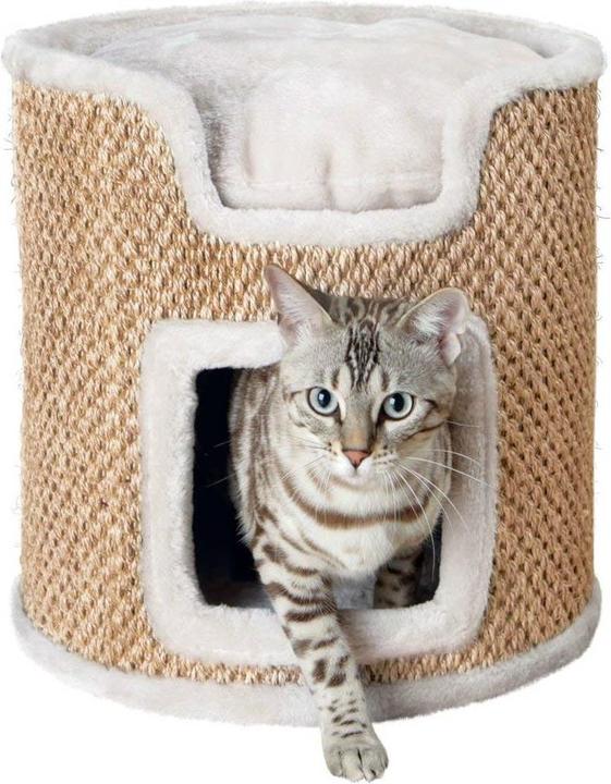 Actual product image Trixie Scratch barrel Ria (39 cm, Light grey, Nature)