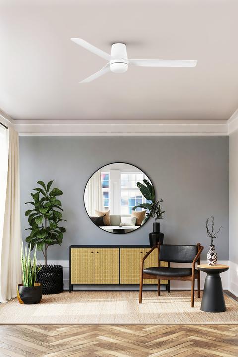 Actual product image Faro DC Deckenventilator Punt Tub WE-WE mit LED
