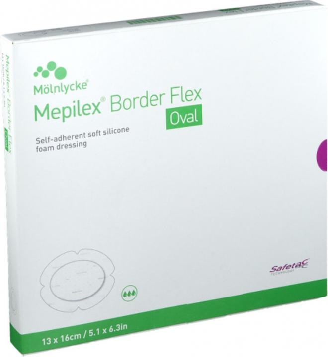 Produktbild Mepilex Border Flex Oval 13x16cm (5 x)