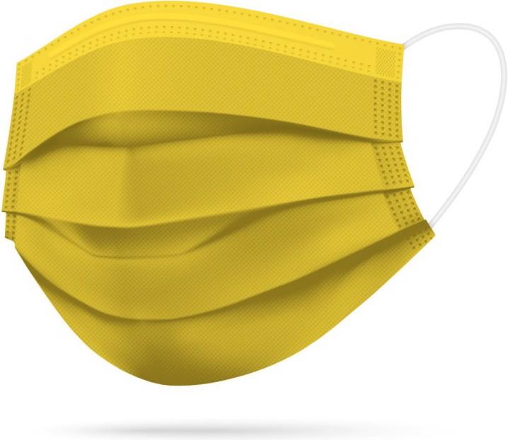 Produktbild Timask Einweg-Mundschutz Gelb (20 Stk) (Schutzklasse I, 20 x)