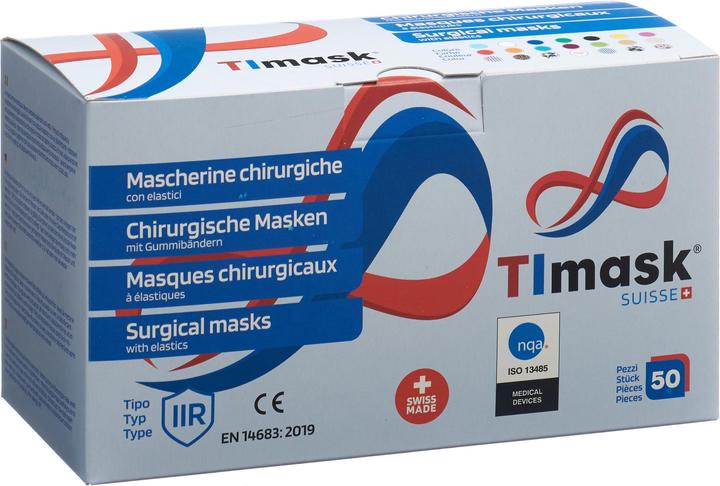 Produktbild Timask Einweg-Mundschutz Schottisch (50 Stk) (Typ IIR, 50 x)