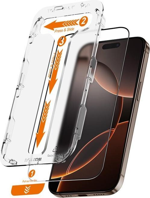 Actual product image Crong Armoured glass iPhone 16 Pro Max (2pcs) (2 Piece, iPhone 16 Pro Max)