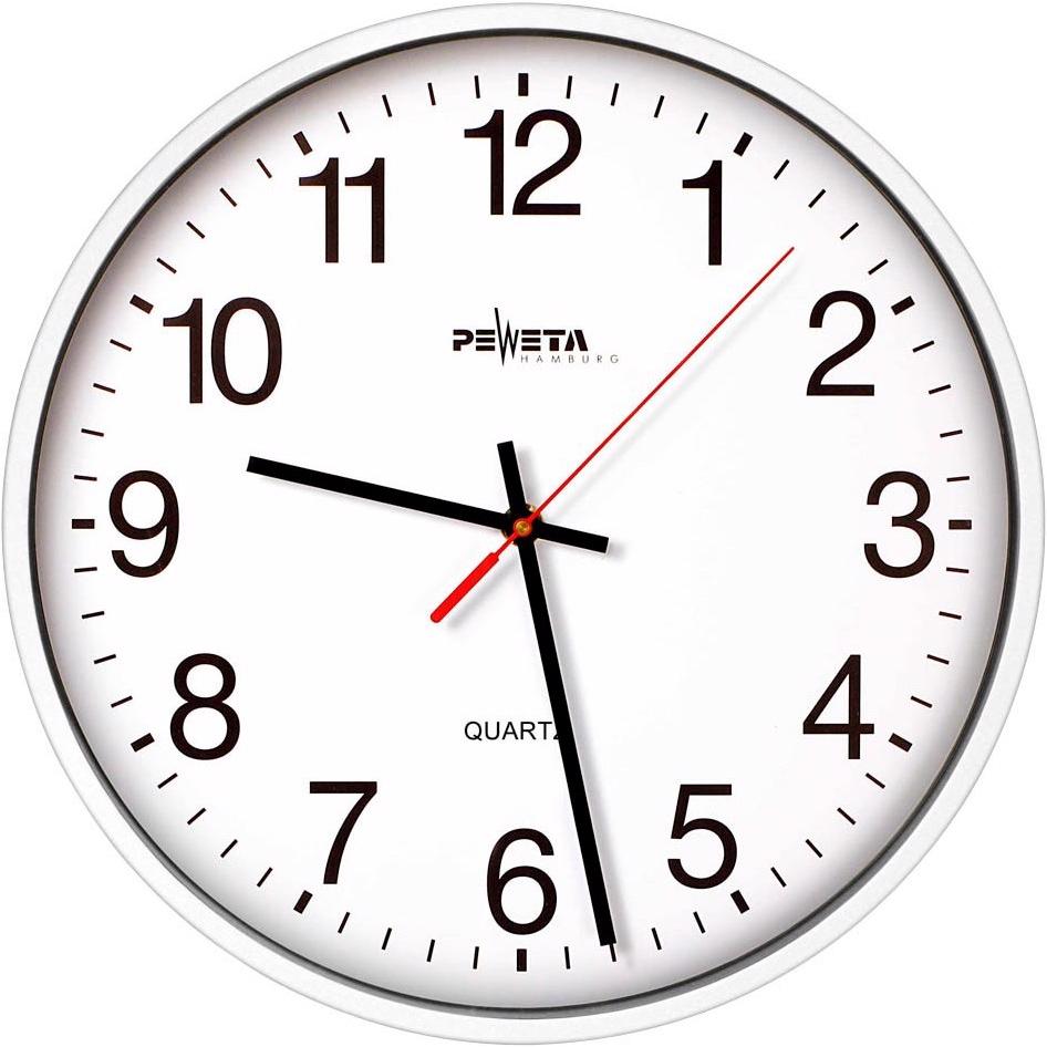 Peweta, Wanduhr, Quarz- Uhr (25 cm)