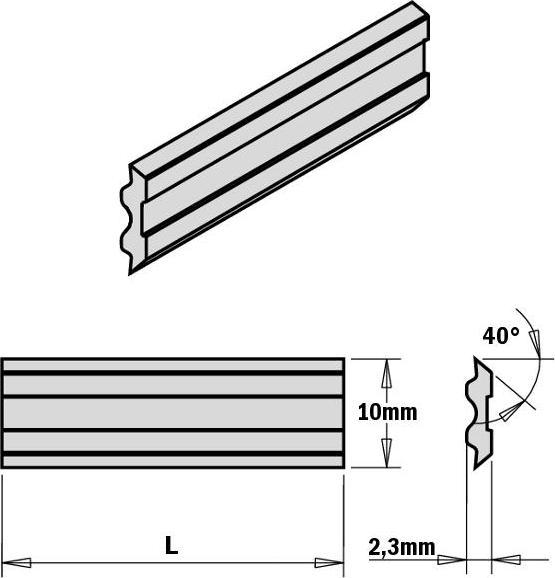 Image du produit GRN Tools 795.520.10 Tersa-Systemmesser HPS 520x10x2,3