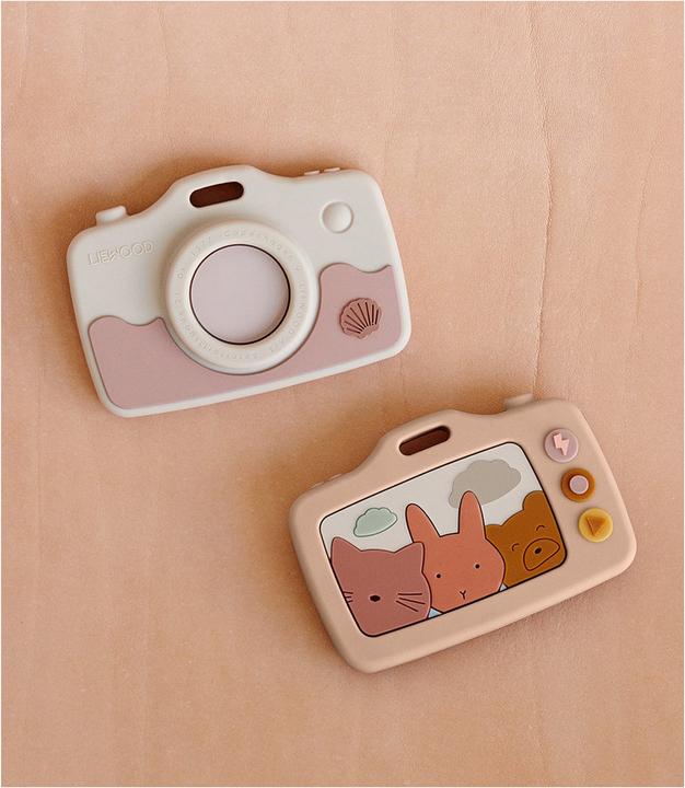 Actual product image Liewood Teething ring, camera, sea creature rose mix (0 Months)