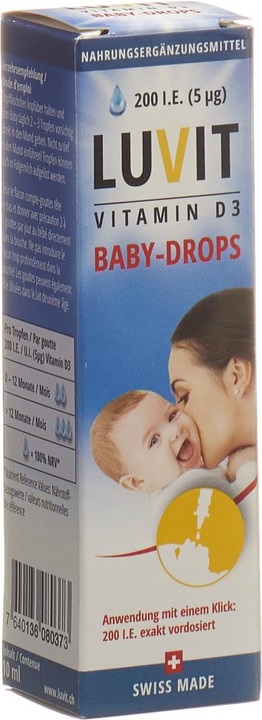 Actual product image Luvit Vitamin Baby Drops (1 Piece, Droplet, 30 g)